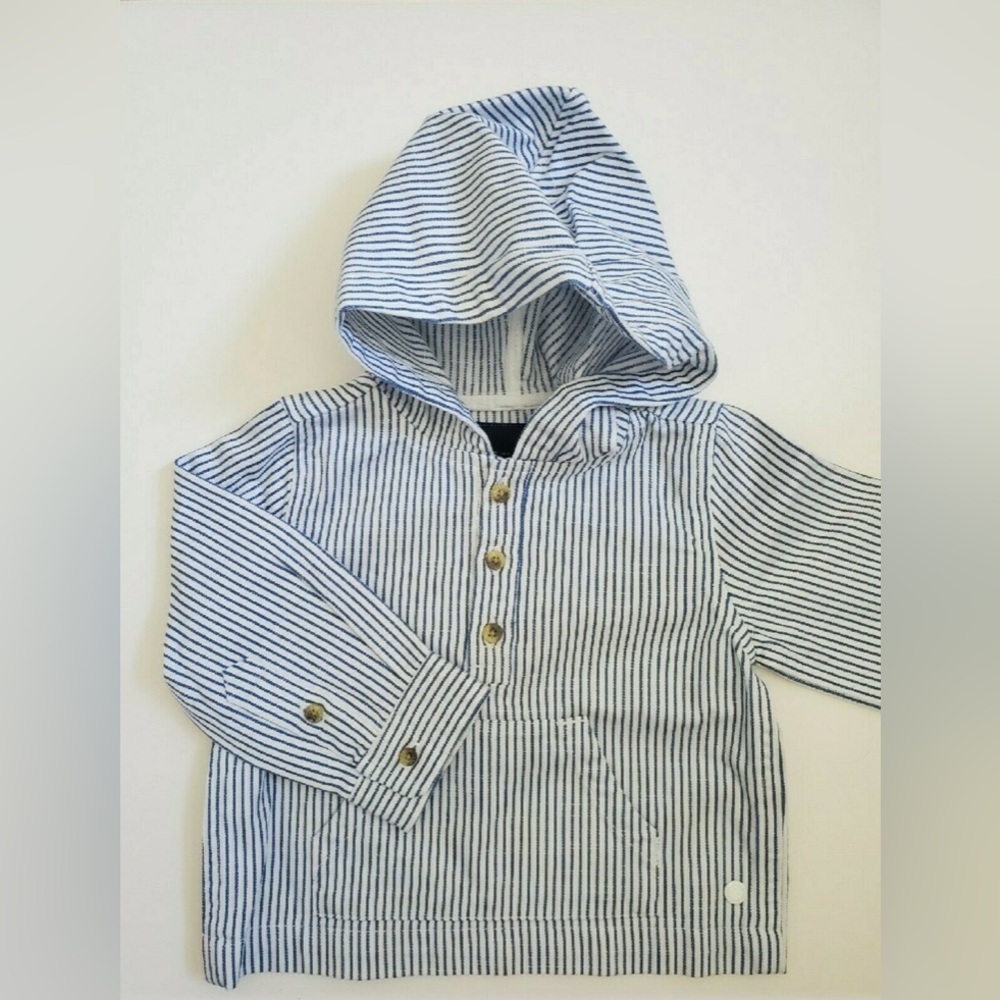 Janie + Jack Hooded Shirt